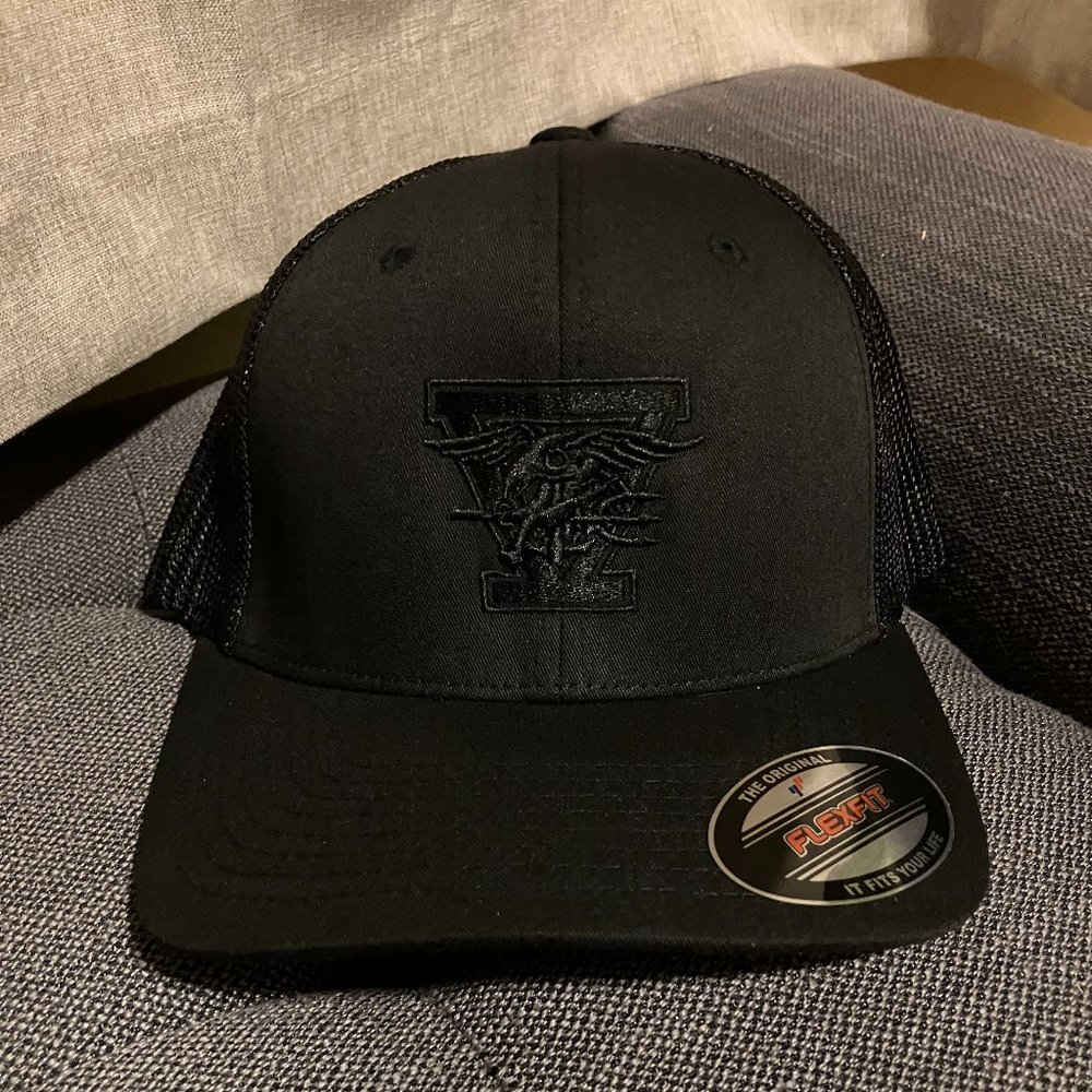 Navy SEAL Team Five logo FlexFit mesh cap - Rare